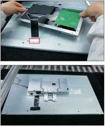 DELL S2721HN 27 inch Monitor User Guide - Move the bracket close to the panel