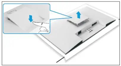 DELL S2721HN 27 inch Monitor User Guide - To remove the VESA cover