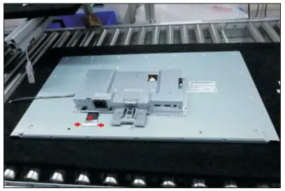 DELL S2721HN 27 inch Monitor User Guide - Unplug the LVDS cable from the connector