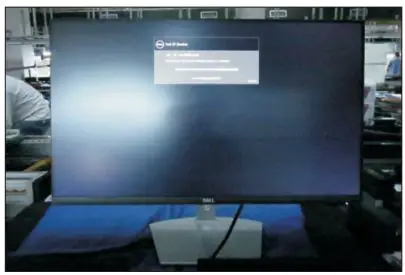 DELL S2721HN 27 inch Monitor User Guide - lift up the monitor to checking the gap between the front bezel with panel module