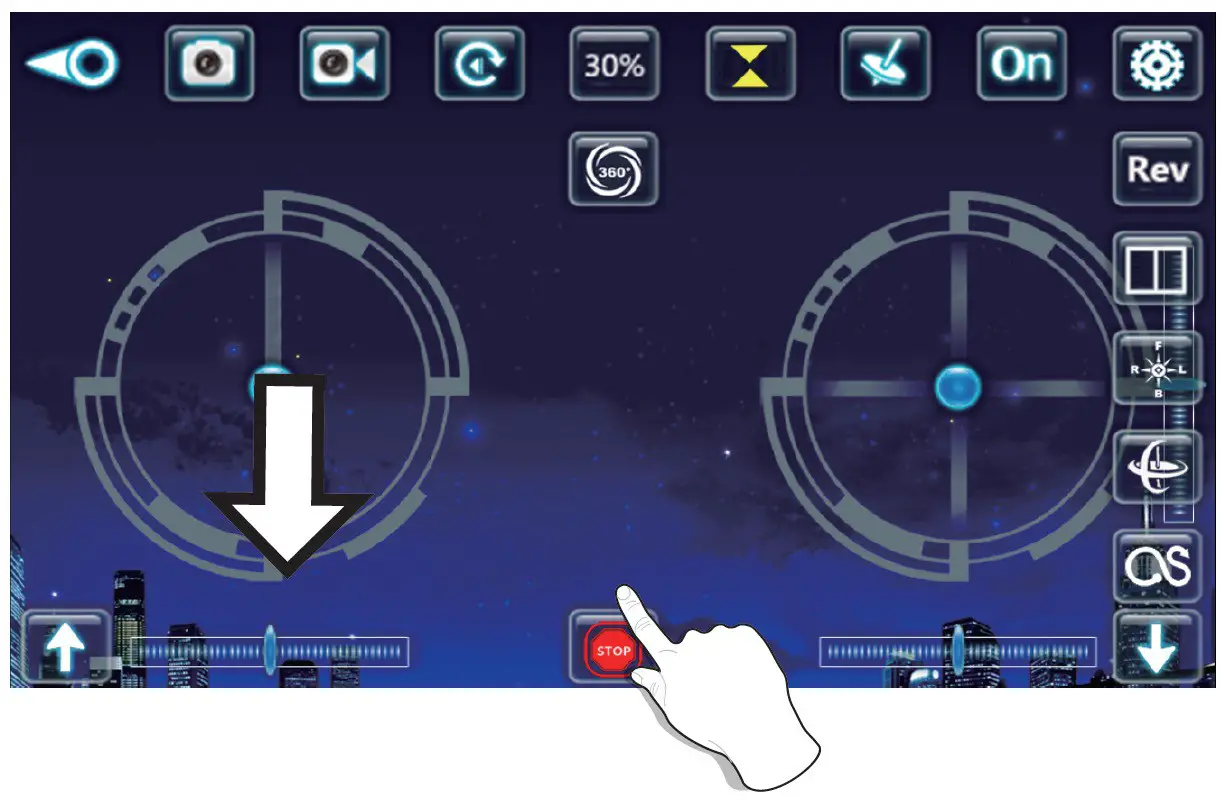 kogan KA4KGLXDRNA Wide Angle 4K Galaxy Drone - Emergency landing 1