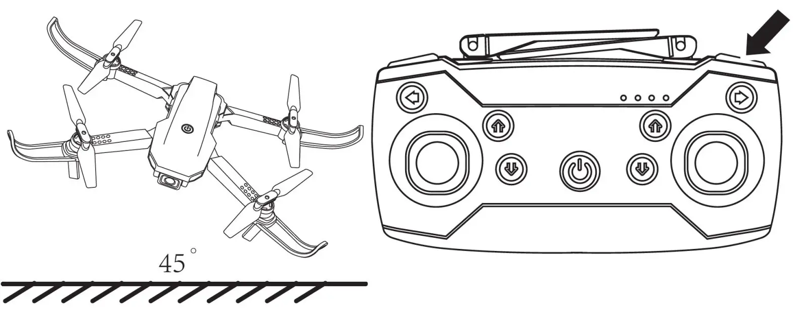 kogan KA4KGLXDRNA Wide Angle 4K Galaxy Drone - Emergency landing