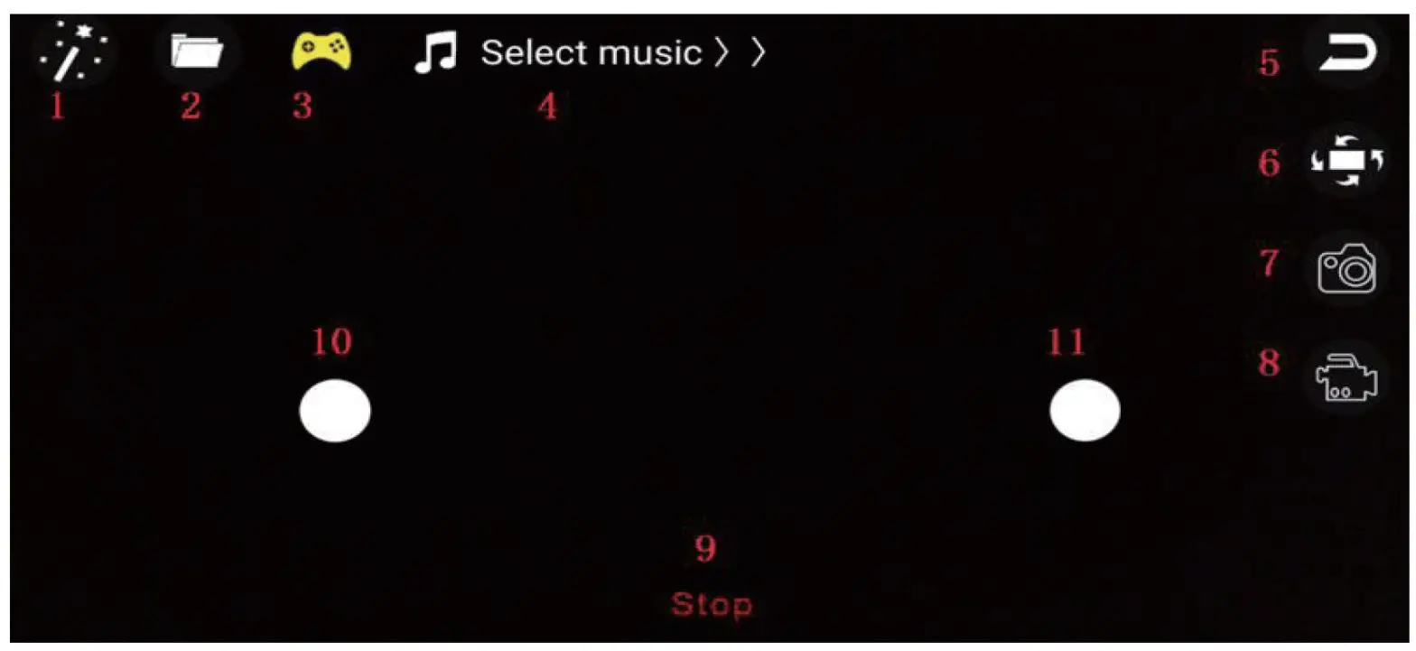 kogan KA4KGLXDRNA Wide Angle 4K Galaxy Drone - Entertainment Mode