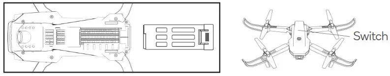 kogan KA4KGLXDRNA Wide Angle 4K Galaxy Drone - power supply