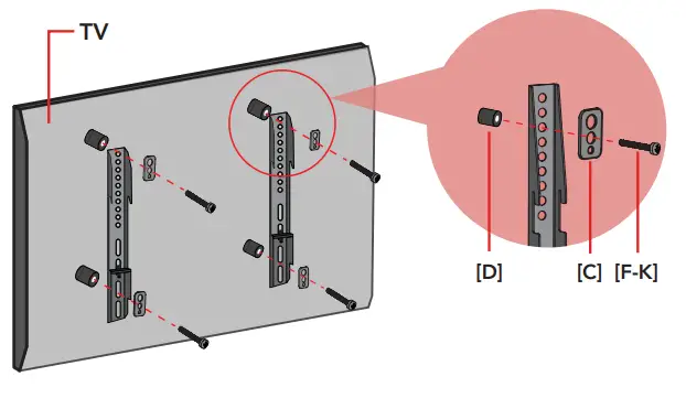 BAUHN Low Profile TV Wall Mount ALPB80-0421 - Attaching the