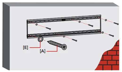 BAUHN Low Profile TV Wall Mount ALPB80-0421 - Attaching