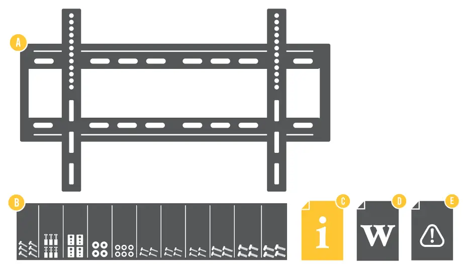 BAUHN Low Profile TV Wall Mount ALPB80-0421 - Box