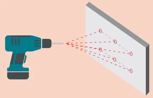 BAUHN Low Profile TV Wall Mount ALPB80-0421 - Drilling the