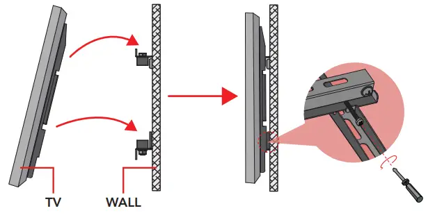 BAUHN Low Profile TV Wall Mount ALPB80-0421 - Securing