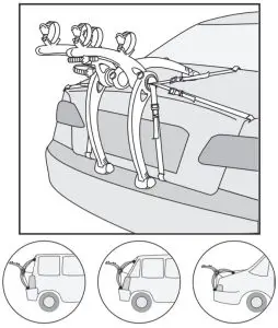 SARIS 11438 805 Bones 2 Bike Trunk Mount Rack -FIGURE 1