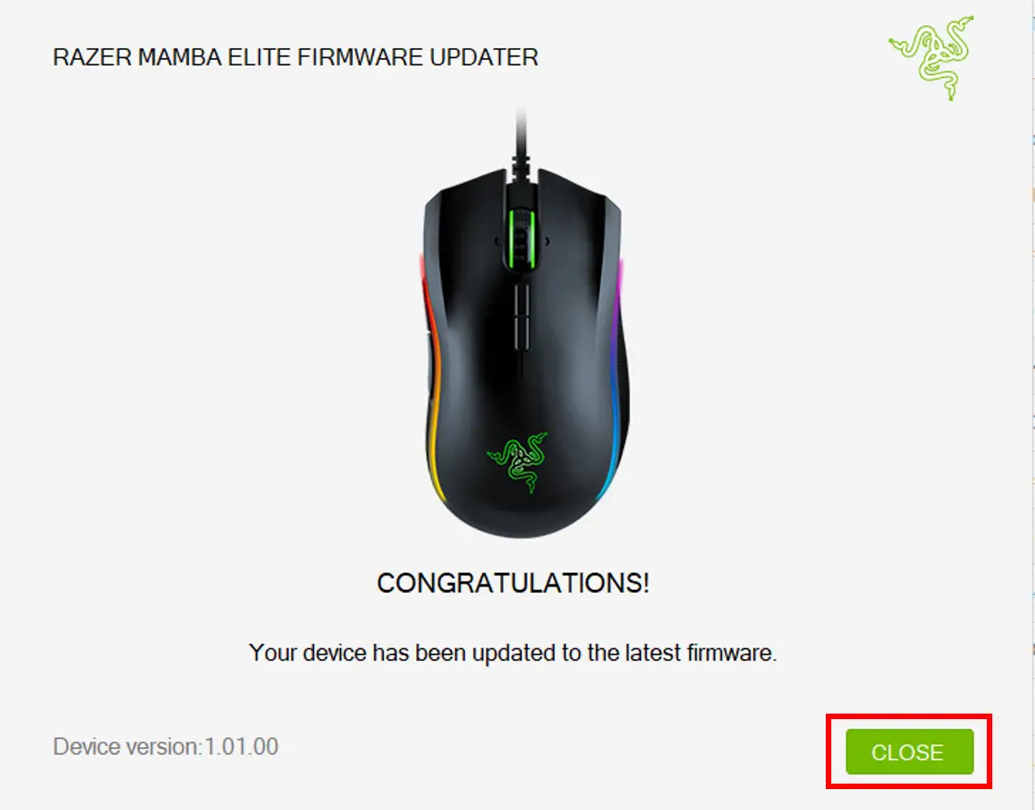 Razer Mamba Elite Firmware