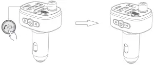 FM transmitter button