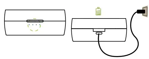 aiwa AT-X80D True Wireless Earphones User Guide - Charging the charging case