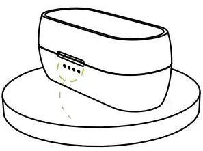 aiwa AT-X80D True Wireless Earphones User Guide - Wireless charging