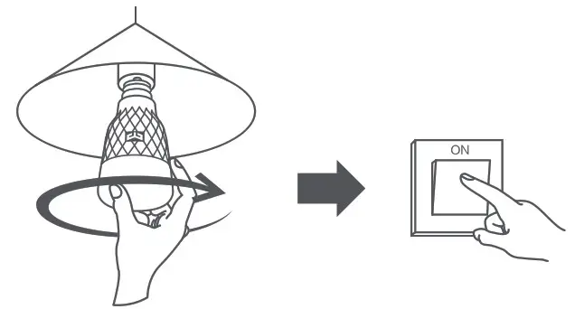 YEELIGHT YLDP13YL 1S LED Lamp Smart Bulb- Install the Light Bulb