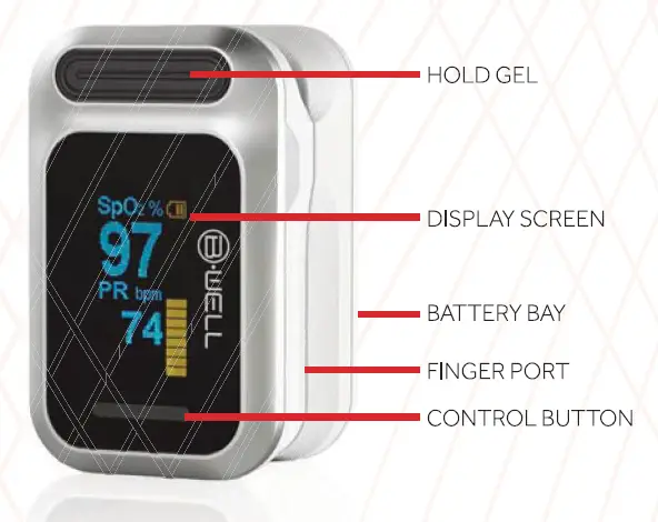 B WELL YK-83C Fingertip Tip Pulse Oximeter-2