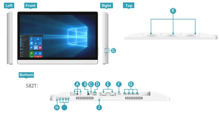 DT Research 584T Medical Grade Integrated LCD System - The Medica