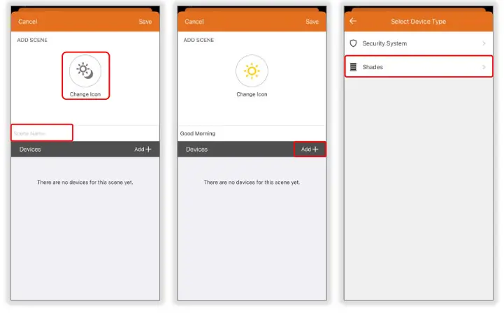 sOmfy 1811731 Tahoma RTS ZigBee Smartphone and Tablet- CREATE SCENES 2