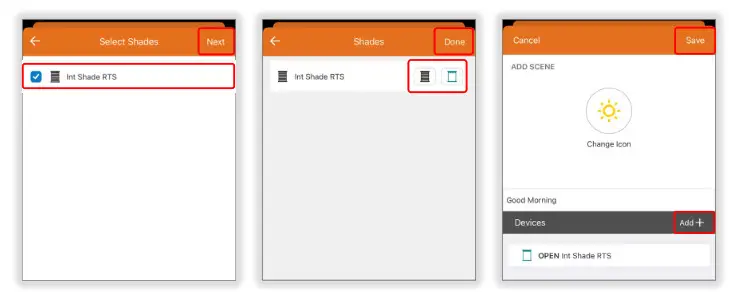 sOmfy 1811731 Tahoma RTS ZigBee Smartphone and Tablet- CREATE SCENES 3
