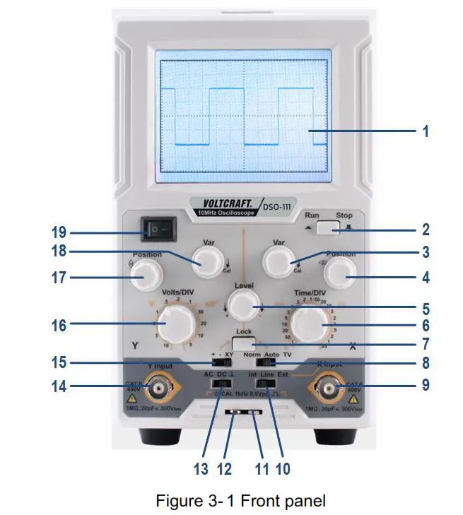VOLTCRAFT DSO 111 Digital Oscilloscope 10 MHz 1 Channel - FIG 2