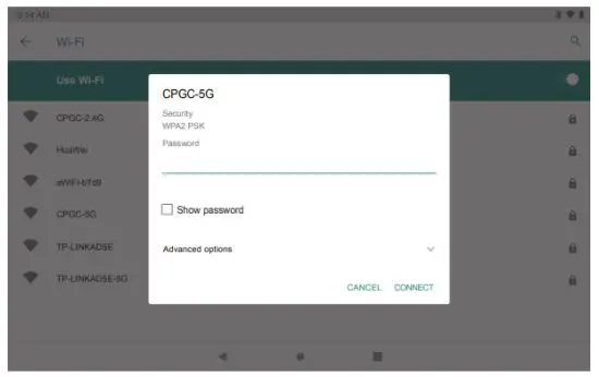 DRAGON TOUCH Notepad K10 Smart Tablet - Wi-Fi network to connect