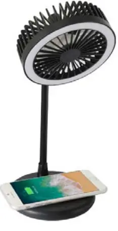 Leader Premiums AB0277 Mini Fan and Wireless Charger-fig1