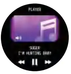 OEM Circle Round Touch Screen Multiple Sports Smartwatch Z10 - Player Shutter