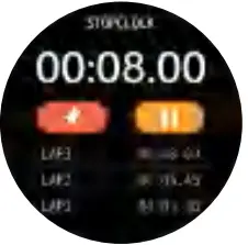 OEM Circle Round Touch Screen Multiple Sports Smartwatch Z10 - Stop Watch