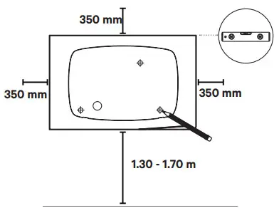wallbox COMMANDER 2 Fast and Powerful EV Charger - Place the drilling