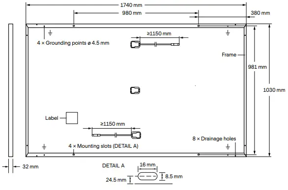 Q CELLS G6.X Solar Module Series - SPECIFICATIONS