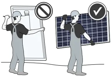 Q CELLS G6.X Solar Module Series - damage may occur