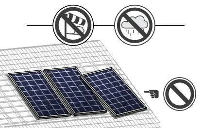 Q CELLS G6.X Solar Module Series - during installation