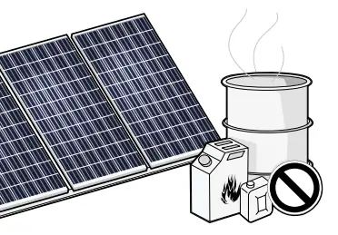 Q CELLS G6.X Solar Module Series - modules near flammable