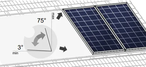 Q CELLS G6.X Solar Module Series - nstallation angles