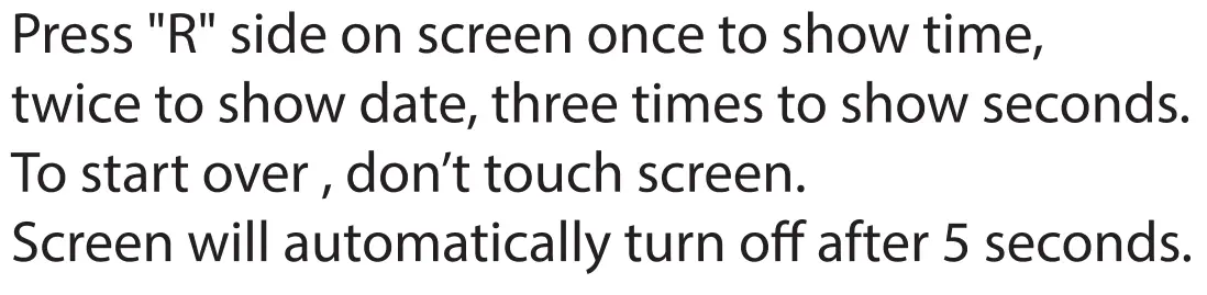 Accutime HSW296 LED Touch Screen Watch - Display Mood