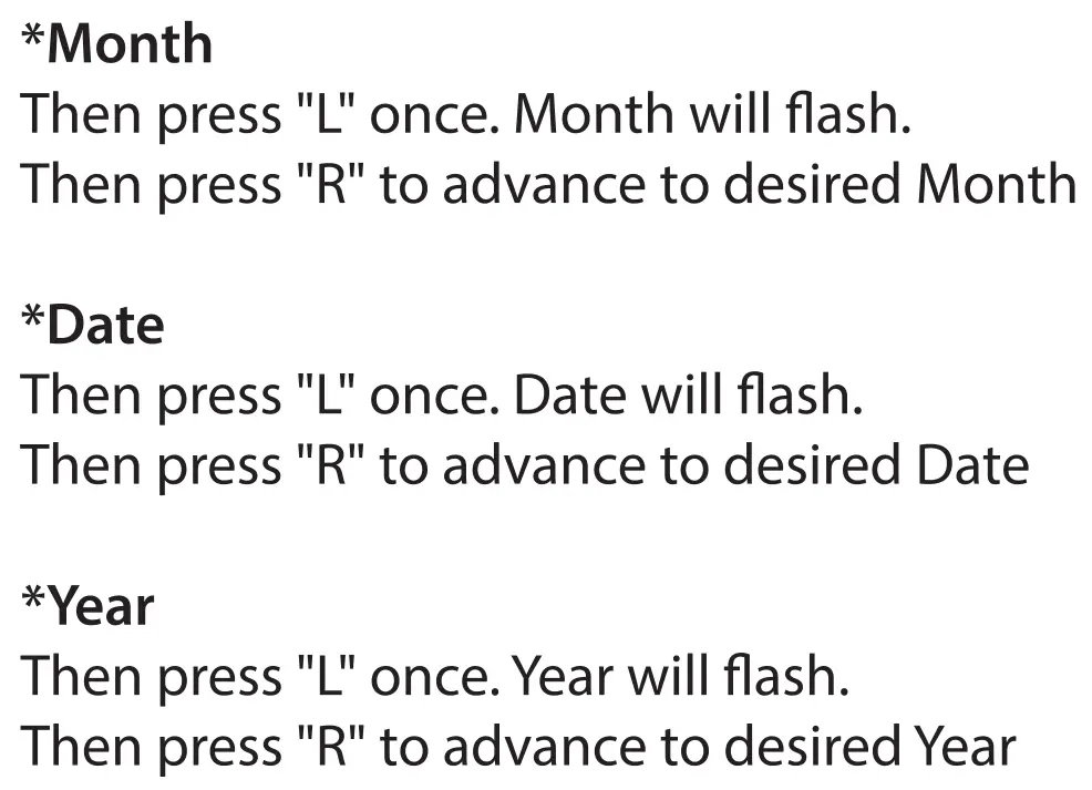Accutime HSW296 LED Touch Screen Watch - Setting 2