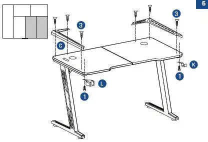 Klim -K140 -Gaming -Desk -FIG 8