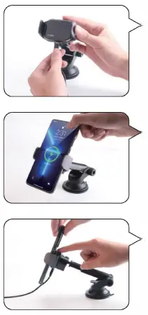 VASIVO- OPEN- ONE -Cell -Phone- Holder -with -Magnetic- Wireless- Charger -Pad -3