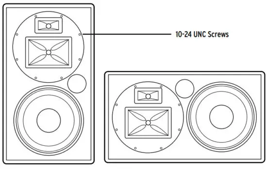 Klipsch KI Series KI 102 SMA II 8 Inch 2 Way Compact Trapezoidal Loudspeaker - ADJUSTMENT