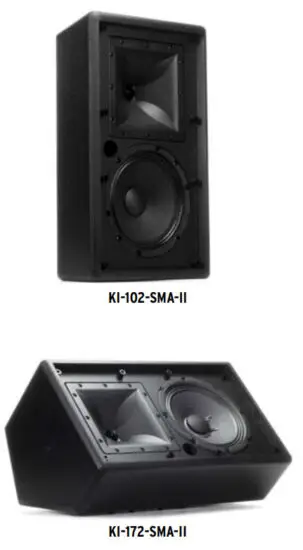 Klipsch KI Series KI 102 SMA II 8 Inch 2 Way Compact Trapezoidal Loudspeaker - INSTALLATION