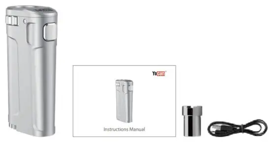Yocan YKX 83 Uni Twist Vaporizer Box Mod - Package Content