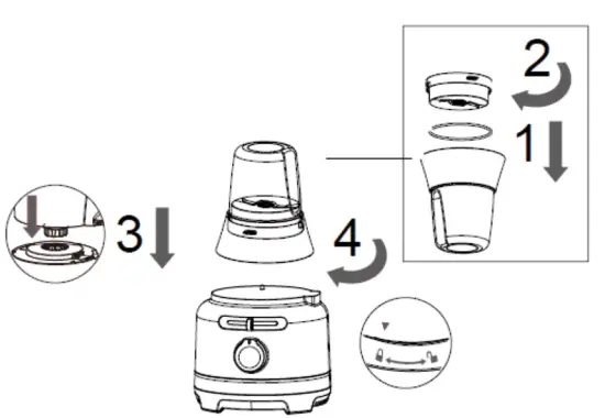 KLARSTEIN 10035486 Luca Food Processor Multifunctional Blender Blender 13