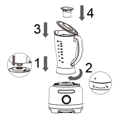 KLARSTEIN 10035486 Luca Food Processor Multifunctional Blender Blender 15