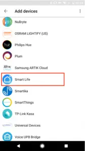 Part 4 - Step 2 Find Smart Life