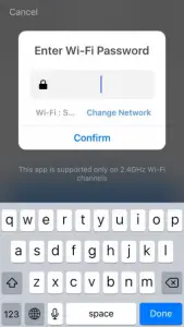 Step 7 Enter the Wi-Fi Password