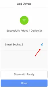 Step 9 Edit the name of your smart switch