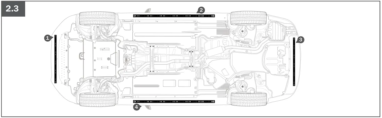 SEALIGHT SL9CIL19200 Underglow Ambient LED Strip Steps