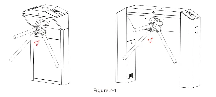 ZKTeco TS 2000 Tripod Turnstile fig 3