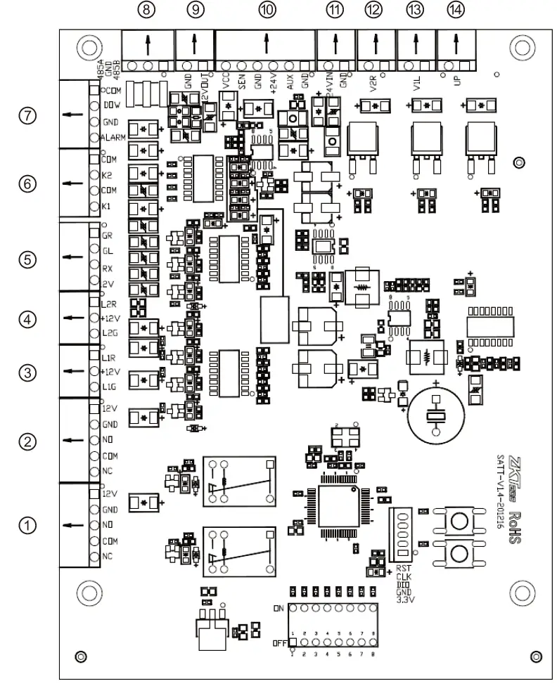 ZKTeco TS 2000 Tripod Turnstile fig 5