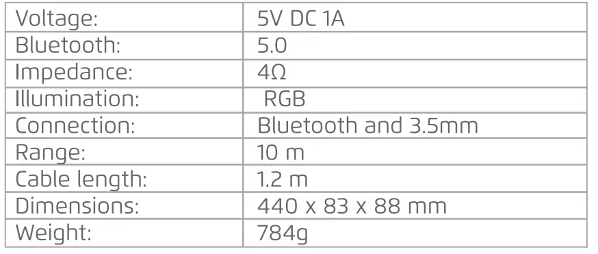 evatronic ET-SK010 Bocina 350 RGB BT Speaker 2